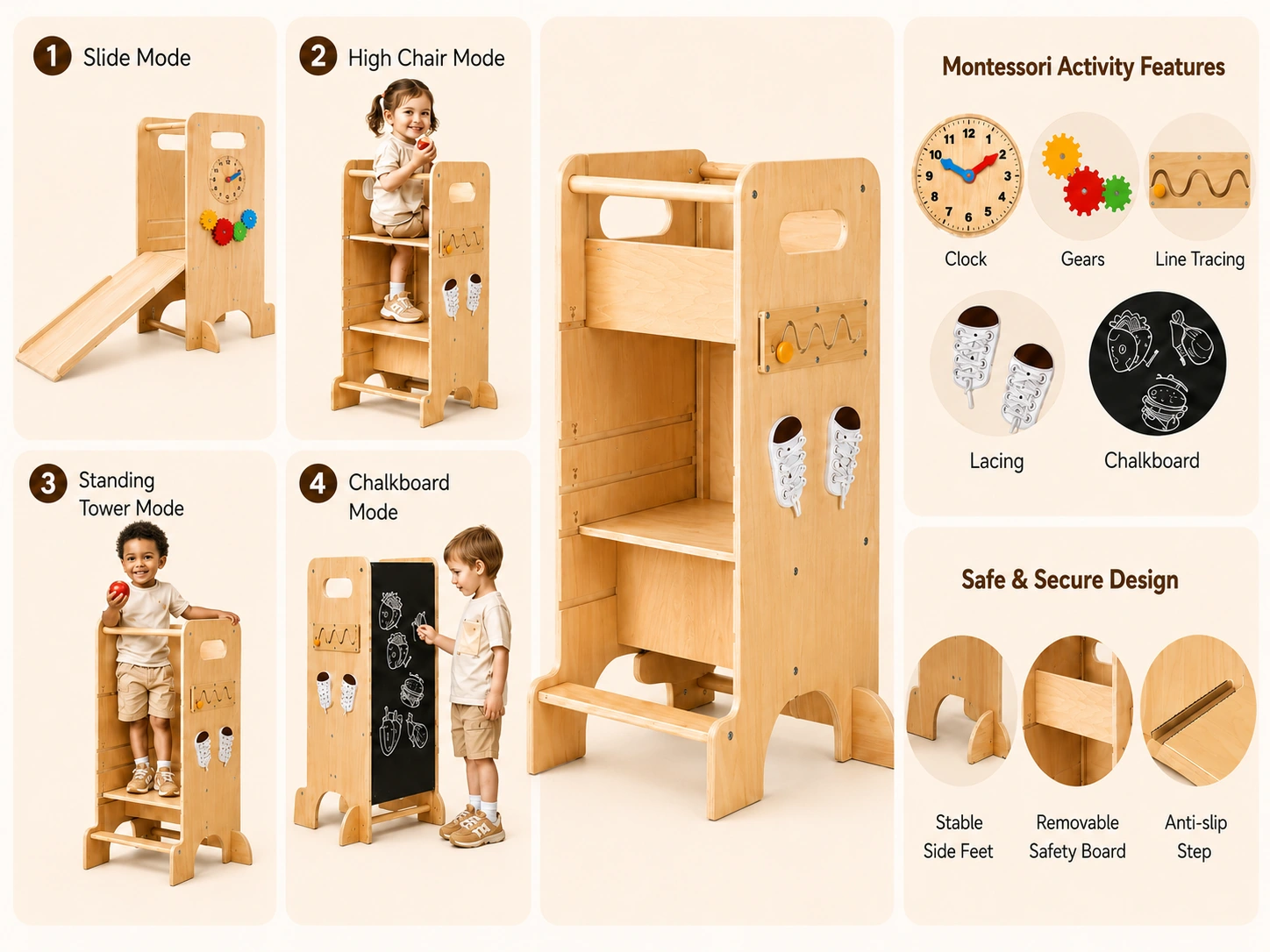 Multifunctional Learning Tower alternate view
